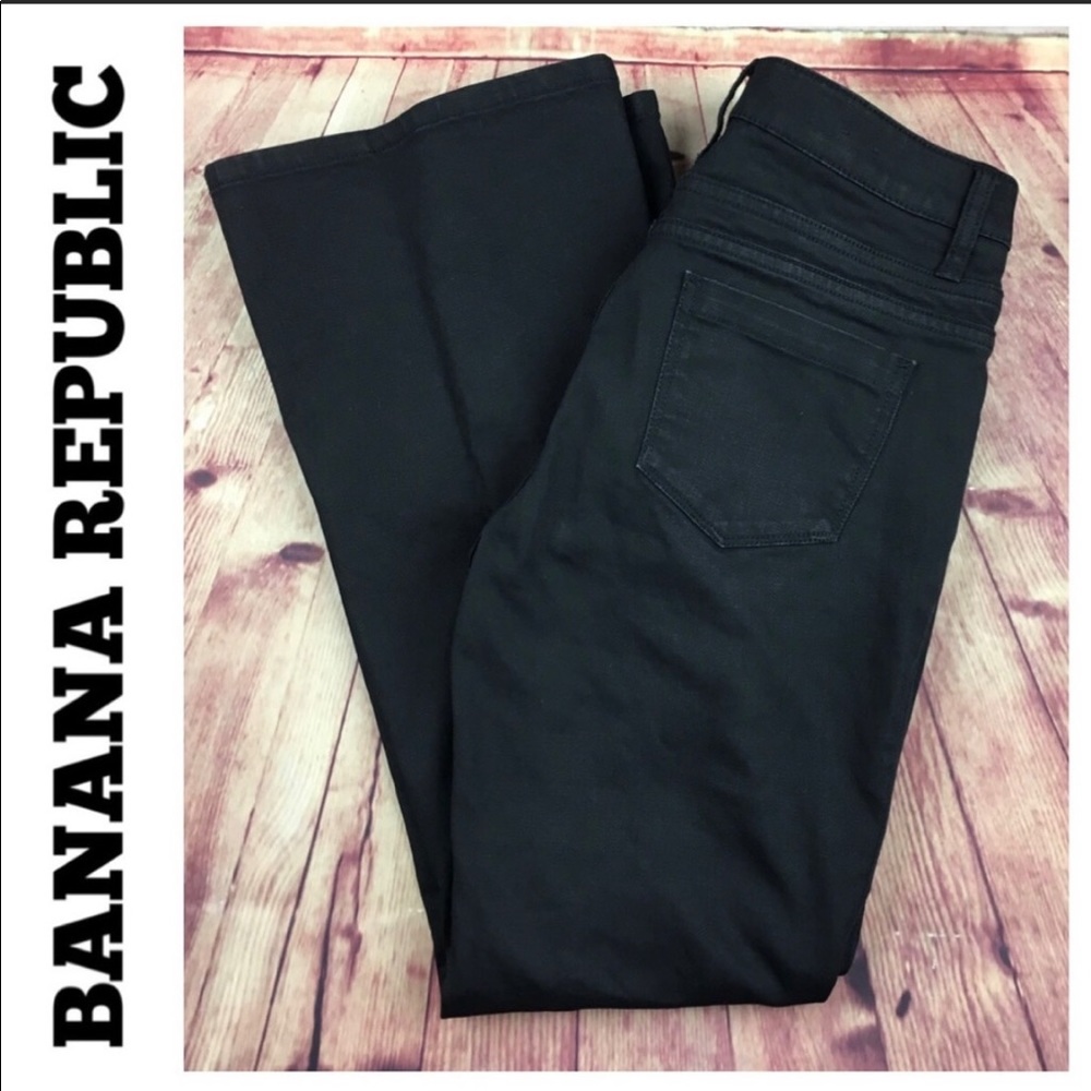 💸Banana Republic wax coated Flare jean size 6P